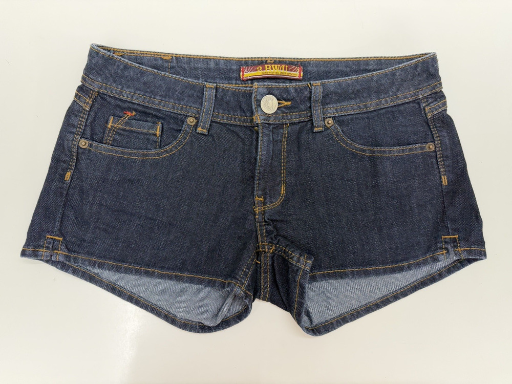 2BW/U Womens Juniors Shorts Size 7 Denim Jean Shorts Short Shorts